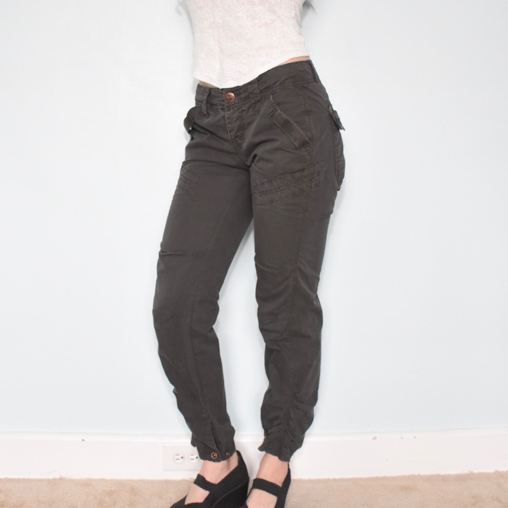 We the free Free people dark grey skinny Moto pants